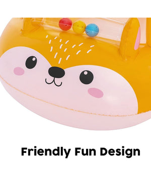 Canotto Canottino Volpe Gonfiabile Bambini Con Parasole Mare Piscina 85x58cm 34168         