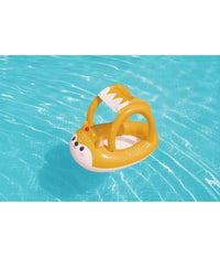 Canotto Canottino Volpe Gonfiabile Bambini Con Parasole Mare Piscina 85x58cm 34168         