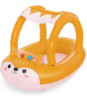 Canotto Canottino Volpe Gonfiabile Bambini Con Parasole Mare Piscina 85x58cm 34168         