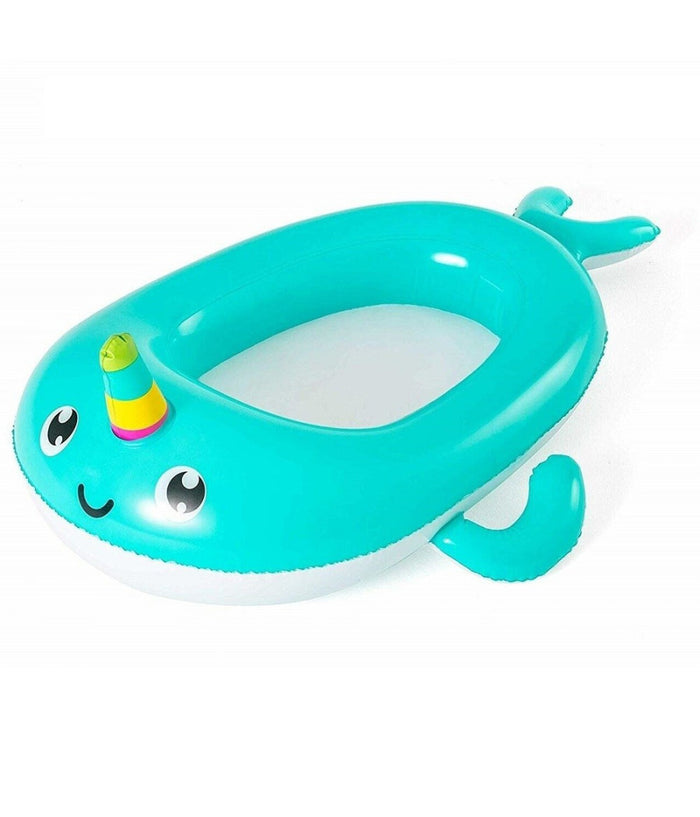 Canotto Forma Narvalo Canottino Gonfiabile Piscina Mare 118x89 Cm Bambini 34120         