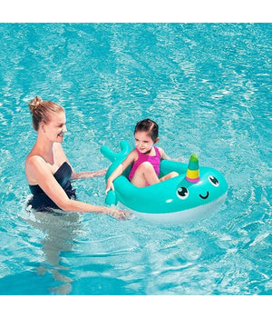Canotto Forma Narvalo Canottino Gonfiabile Piscina Mare 118x89 Cm Bambini 34120         