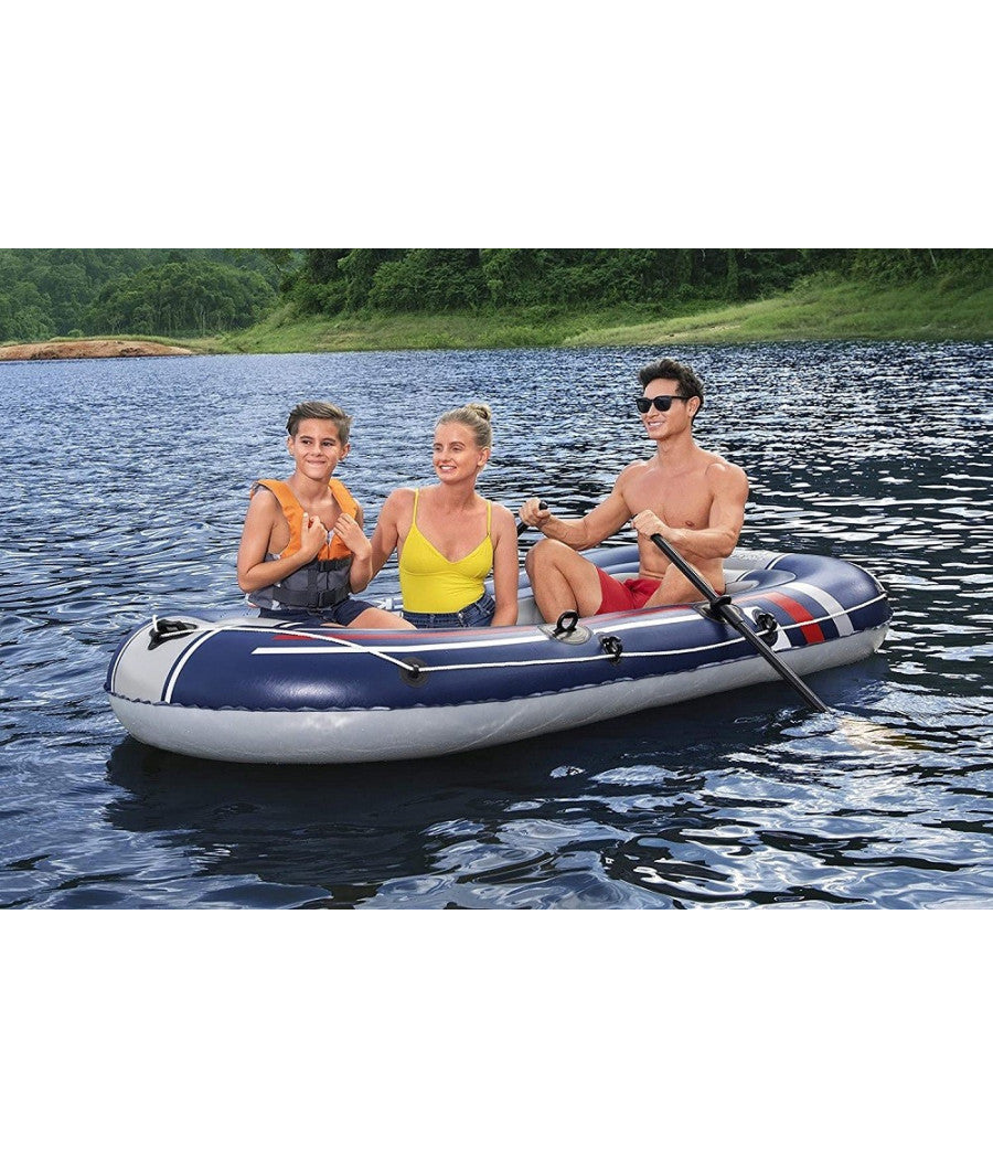 Canotto Gommone Gonfiabile Treck X2 255x127x36 Cm Con Remi Pompa A Pedale 61068         