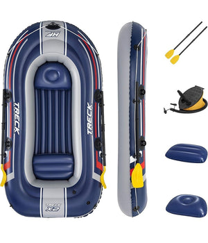 Canotto Gommone Gonfiabile Treck X2 255x127x36 Cm Con Remi Pompa A Pedale 61068         