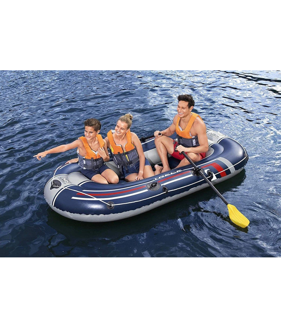 Canotto Gommone Gonfiabile Treck X2 255x127x36 Cm Con Remi Pompa A Pedale 61068         