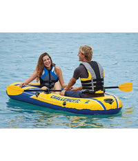 Canotto Gonfiabile Challenger 2 Set 236x114x41 Cm Mare Gommone Remi Pompa 68367         