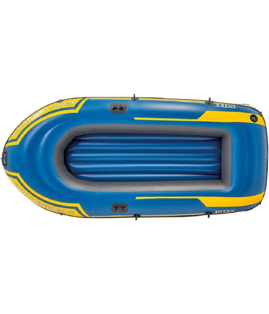 Canotto Gonfiabile Challenger 2 Set 236x114x41 Cm Mare Gommone Remi Pompa 68367         