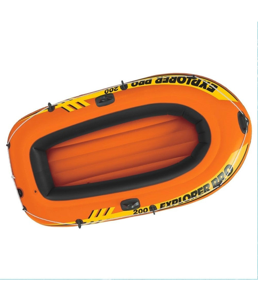 Canotto Gonfiabile Gommone Con Remi E Gonfiatore 196x102x33cm Mare Fiume         