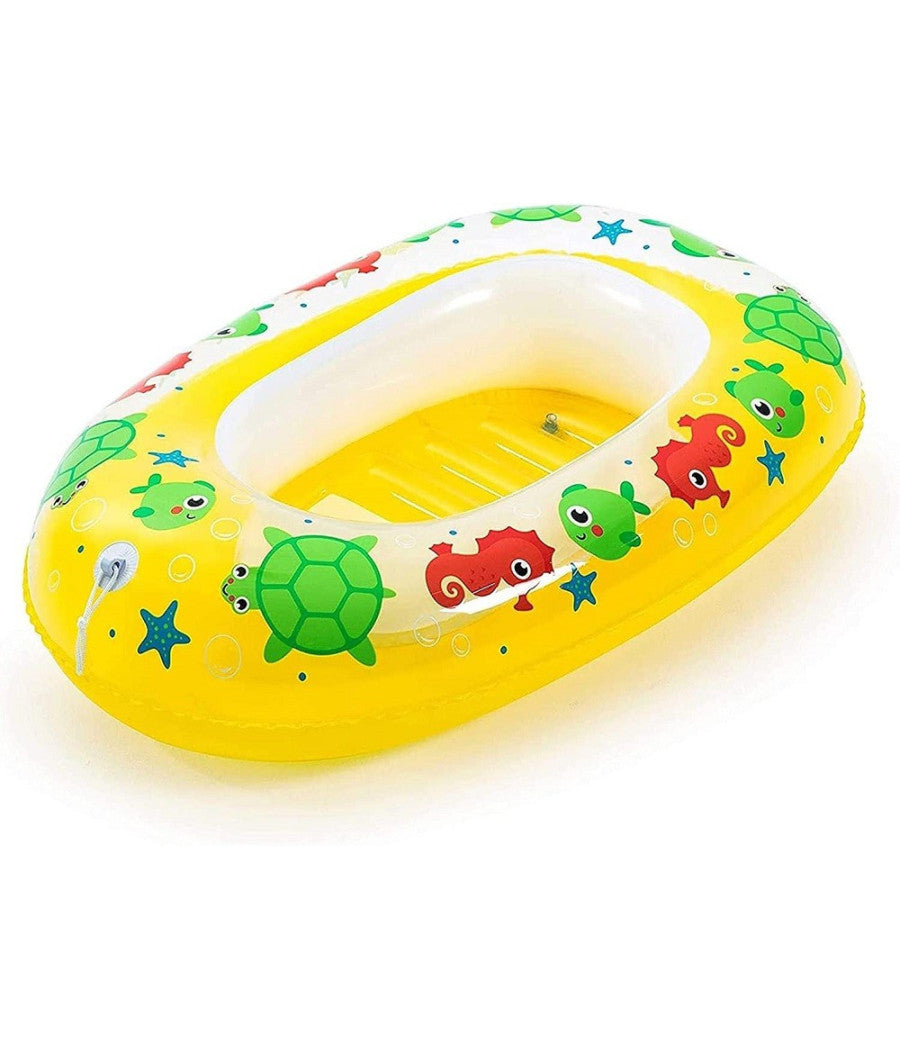 Canotto Gonfiabile Per Bambini 3-6 Anni 102x69cm Mare Balena 2 Colori Ass. 34037         