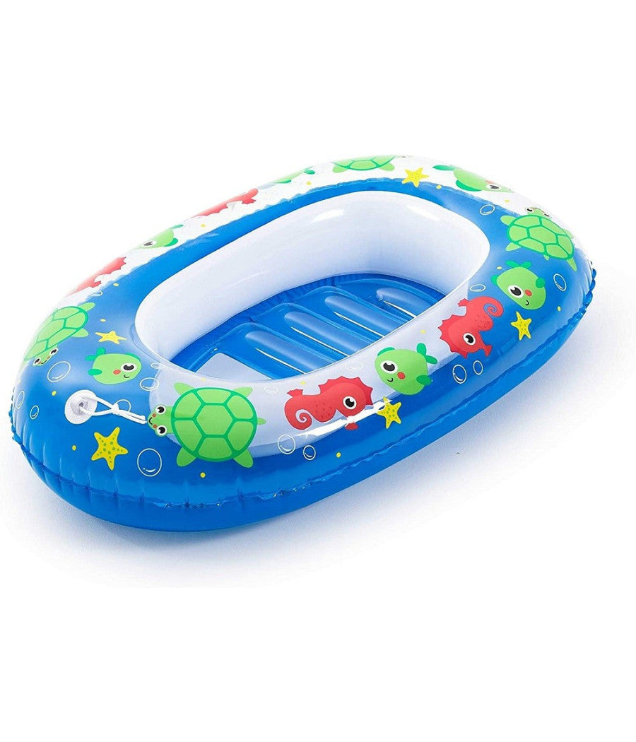 Canotto Gonfiabile Per Bambini 3-6 Anni 102x69cm Mare Balena 2 Colori Ass. 34037         