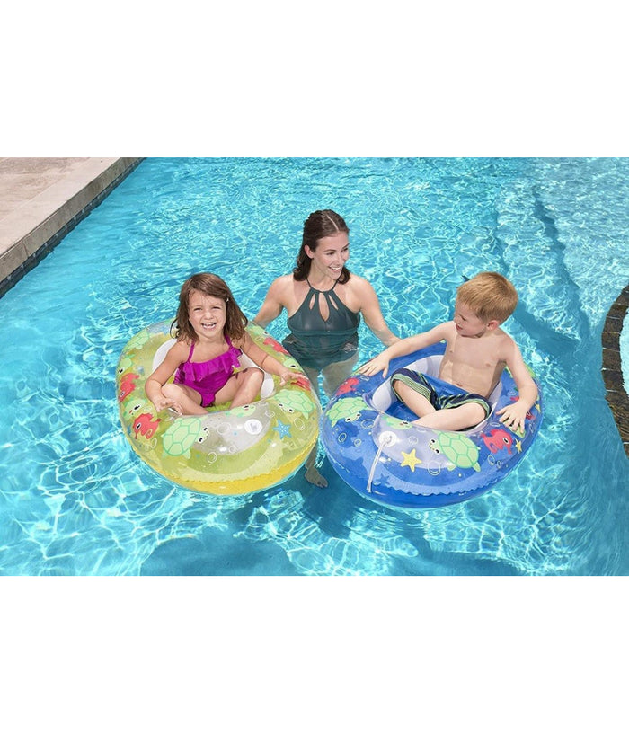 Canotto Gonfiabile Per Bambini 3-6 Anni 102x69cm Mare Balena 2 Colori Ass. 34037         