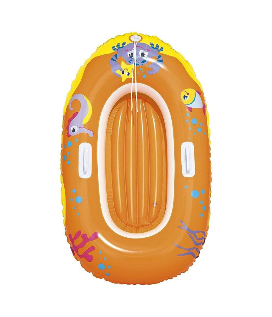 Canotto Gonfiabile Per Bambini Granchio Felice Pesci 119 X 79 Cm 2 Colori 34009         