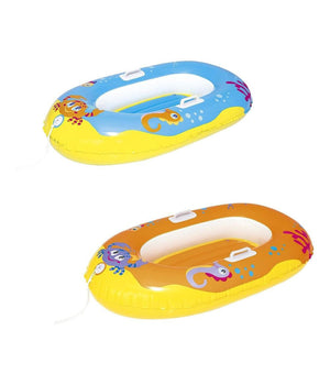 Canotto Gonfiabile Per Bambini Granchio Felice Pesci 119 X 79 Cm 2 Colori 34009         