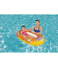 Canotto Gonfiabile Per Bambini Granchio Felice Pesci 119 X 79 Cm 2 Colori 34009         