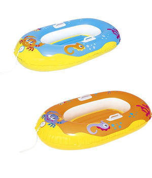 Canotto Gonfiabile Per Bambini Granchio Felice Pesci 119 X 79 Cm 2 Colori 34009         