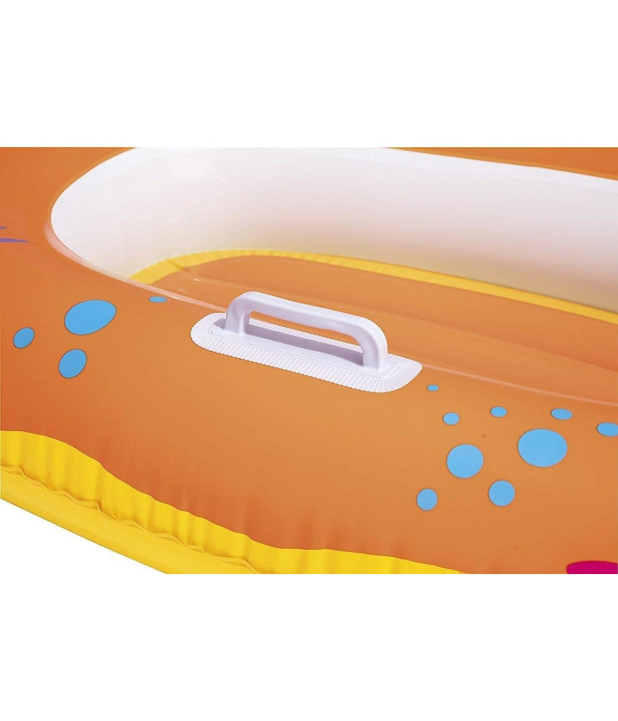 Canotto Gonfiabile Per Bambini Granchio Felice Pesci 119 X 79 Cm 2 Colori 34009         