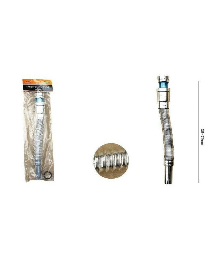 Canotto Tubo Di Scarico Estensibile Per Lavabo Lavello 400-800 Mm 1/2 10072         