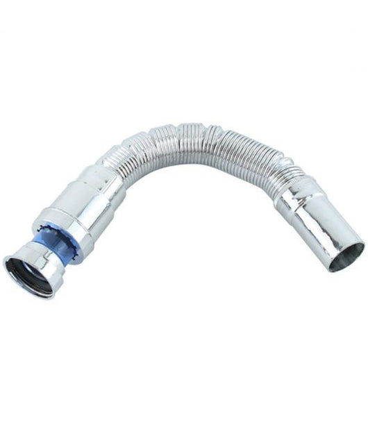 Canotto Tubo Scarico Flessibile Estensibile Lavabo Lavello 400-800mm 1/2 10073         
