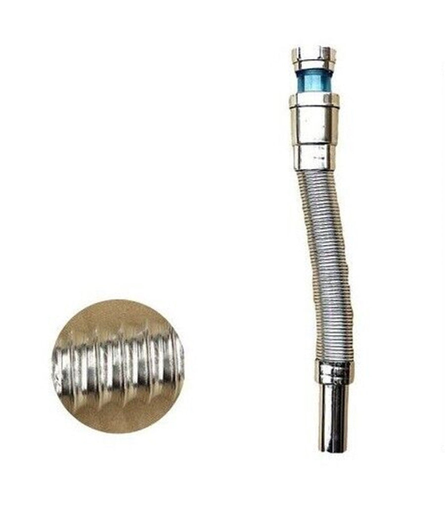 Canotto Tubo Scarico Flessibile Estensibile Lavabo Lavello 400-800mm 1/2 10073         