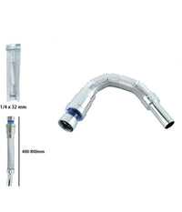 Canotto Tubo Scarico Flessibile Estensibile Lavabo Lavello 400-800mm 1/4 32mm 10074         