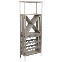 Cantinetta Grancru In Legno Truciolato+metallo 63x28x170cm Tortora