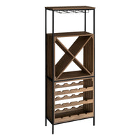 Cantinetta Grancru In Metallo + Legno Truciolato 63x28x170cm