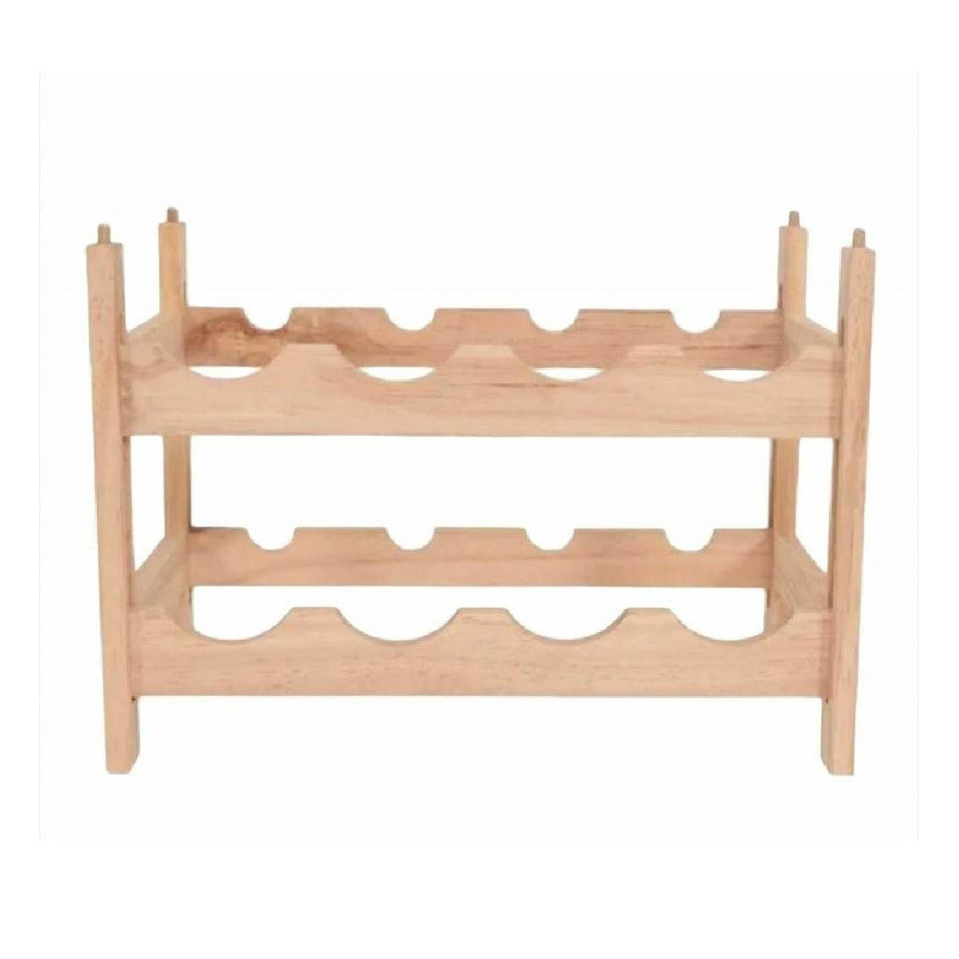 Cantinetta Porta Bottiglie Vino In Legno 8 Posti Cantina Componibile Impilabile