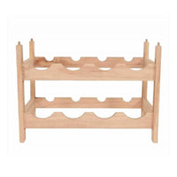 Cantinetta Porta Bottiglie Vino In Legno 8 Posti Cantina Componibile Impilabile