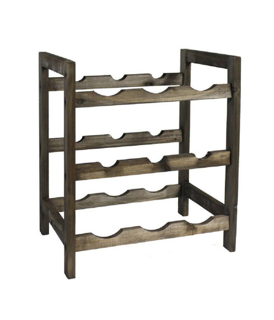 Cantinetta Portabottiglie Legno 9 Posti Cantina Bottiglie Di Vino Da Terra         