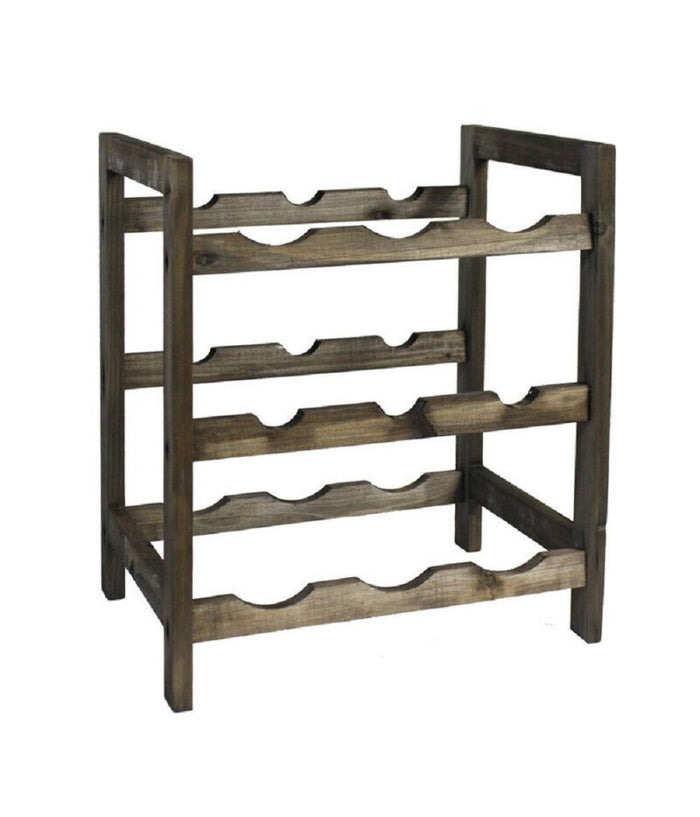 Cantinetta Portabottiglie Legno 9 Posti Cantina Bottiglie Di Vino Da Terra         