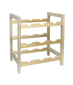 Cantinetta Portabottiglie Legno 9 Posti Cantina Bottiglie Di Vino Da Terra         