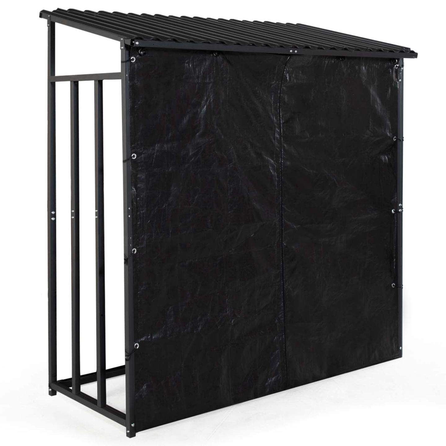 IDMarket - Capannone di giardino in acciaio zincato con copertura protettiva 150 gr