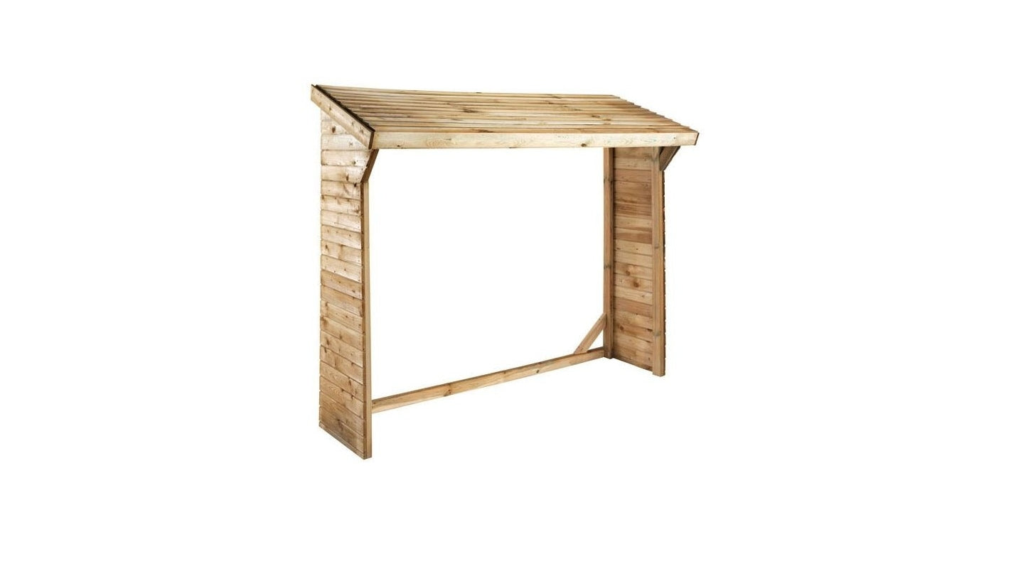 Capannone per legna 1.55 m3 - 2.00x0.50 m - H.1.85 m - Trattata - DREW2 - ALTANKA