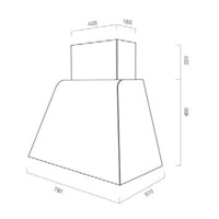 Cappa a parete piombo ghisa Svevo80 Samet
