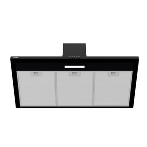 Cappa a piramide 90 cm Eolo90 Samet colore nero