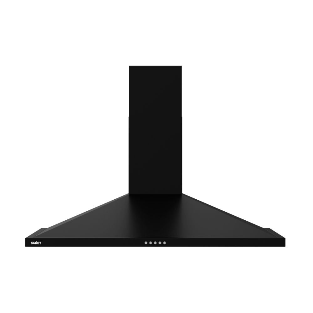 Cappa a piramide 90 cm Eolo90 Samet colore nero