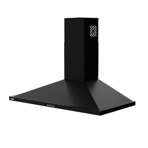 Cappa a piramide 90 cm Eolo90 Samet colore nero