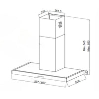 Cappa aspirante da cucina colore nero opaco cappa Tena90 Samet
