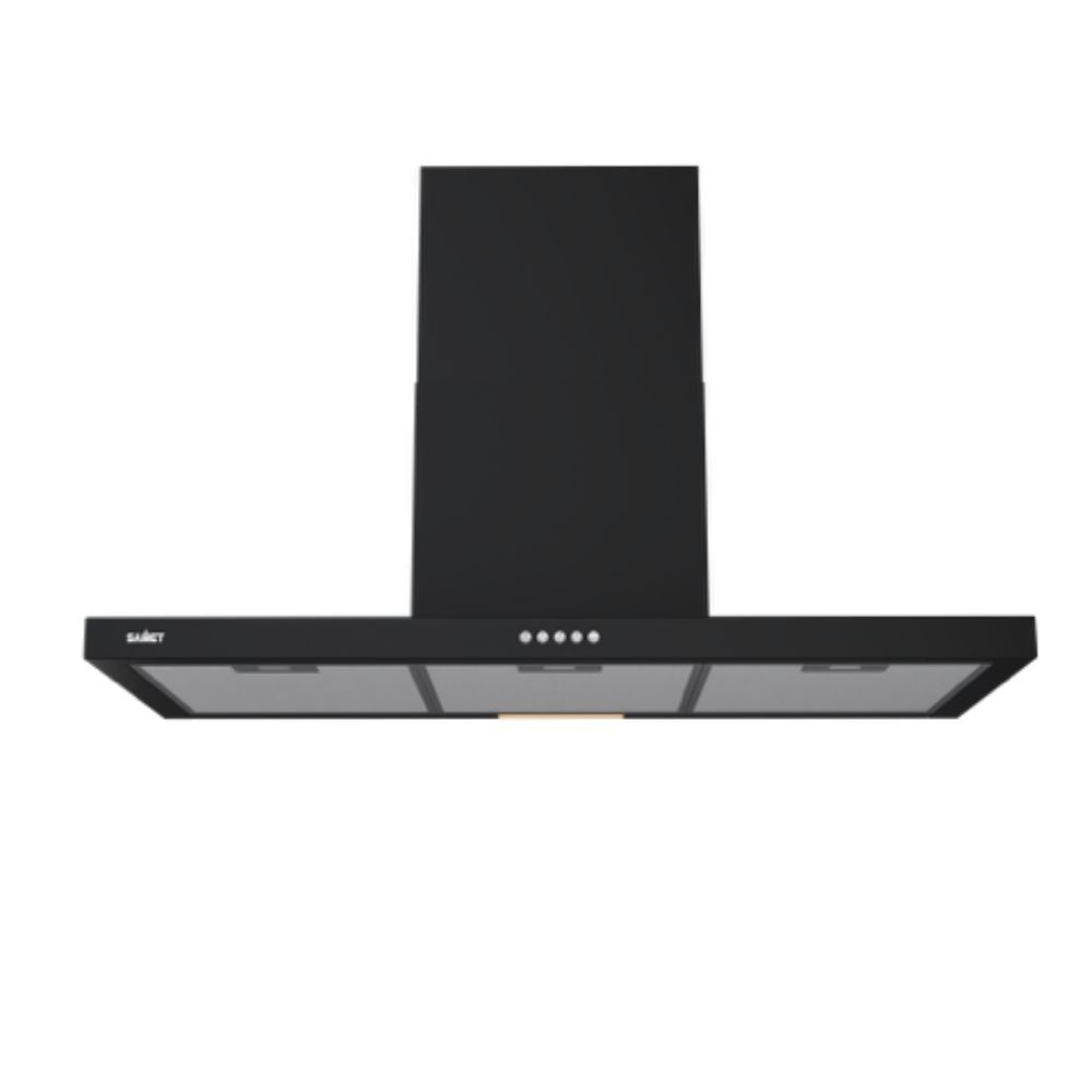 Cappa da parete acciaio nero Embla90 Samet