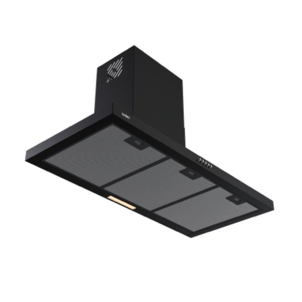 Cappa da parete acciaio nero Embla90 Samet