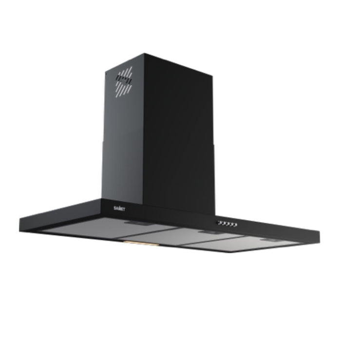 Cappa da parete acciaio nero Embla90 Samet