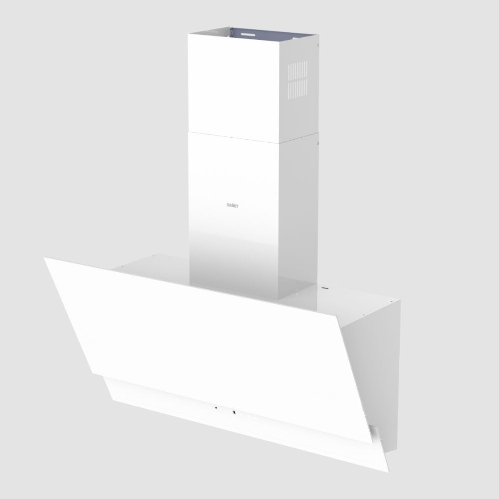 Cappa in vetro temperato colore bianco ESTIA90 Samet