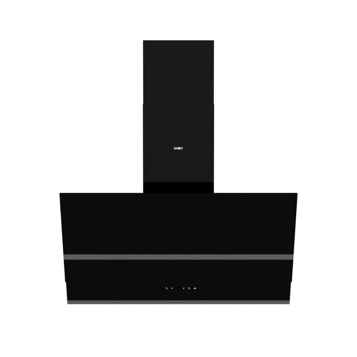 Cappa in vetro temperato colore nero opaco ESTIA90 Samet