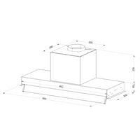 Cappa sottopensile Samet Kripto90 inox classe D