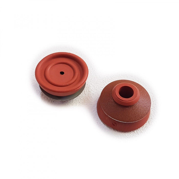 Cappellotto tondo rc rosso coppo con guarnizione per lamiera - 10pz