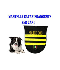 Cappotto Vestito Impermeabile Catarifrangente Cane Police Dog Taglia M         