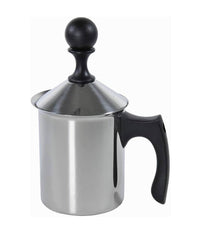 Cappucciniera Con Doppio Filtro 3 Tazze Da 40 Cl In Acciaio Utensile Colazione         