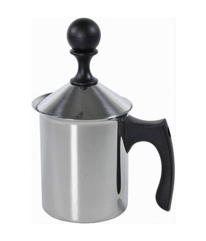 Cappucciniera Con Doppio Filtro 3 Tazze Da 40 Cl In Acciaio Utensile Colazione         