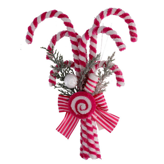 Caramella plastica bastoncini di zucchero rosa cmh32