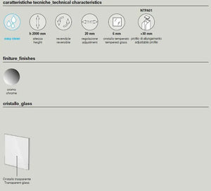 Box Doccia Anticalcare 6mm Due Lati A Libro Apertura Interna Esterna - 70x90