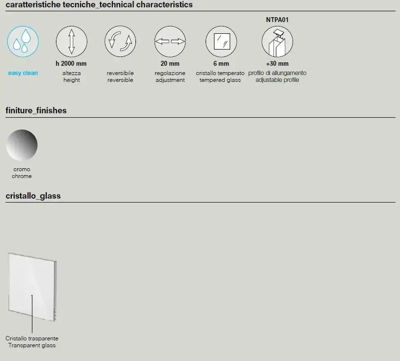 Box Doccia Anticalcare 6mm Due Lati A Libro Apertura Interna Esterna - 70x80